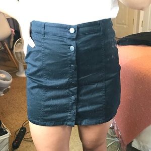 Black Button Up Skirt